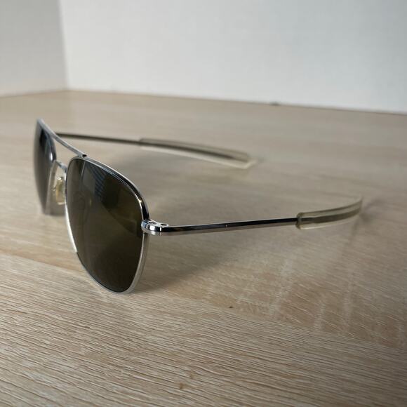 Randolph Engineering Aviator Sunglasses 5 1/2 Chrome AF-58-20 READ - Picture 3 of 15